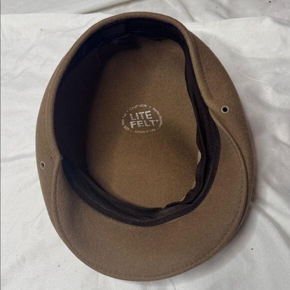 Lite Felt Wool Crushable Newsboy Hat. - Picture 6 of 9